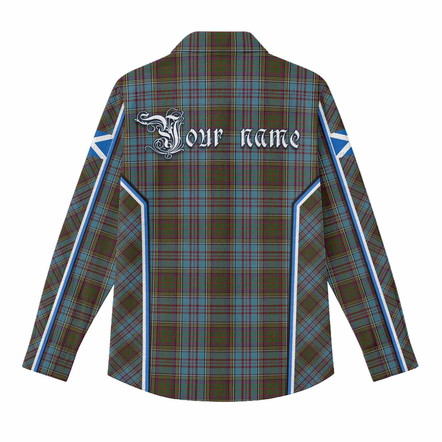 Anderson Tartan Crest Women Casual Shirt Scotland Coat of Arm Flag Style - Tartan Vibes Clothing