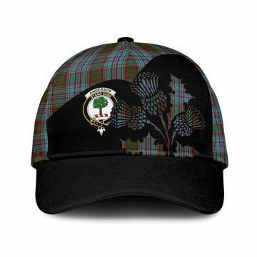 Anderson Tartan Family Crest Classic Cap Scotland Thistle Floral Flag Style
