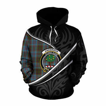 Anderson Tartan Family Crest Cotton Hoodie Celtic Scottish Thistle Floral - Tartan Vibes Clothing