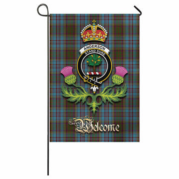 Anderson Tartan Family Crest Garden Flag Royal Thistle Welcome Style - Tartan Vibes Clothing