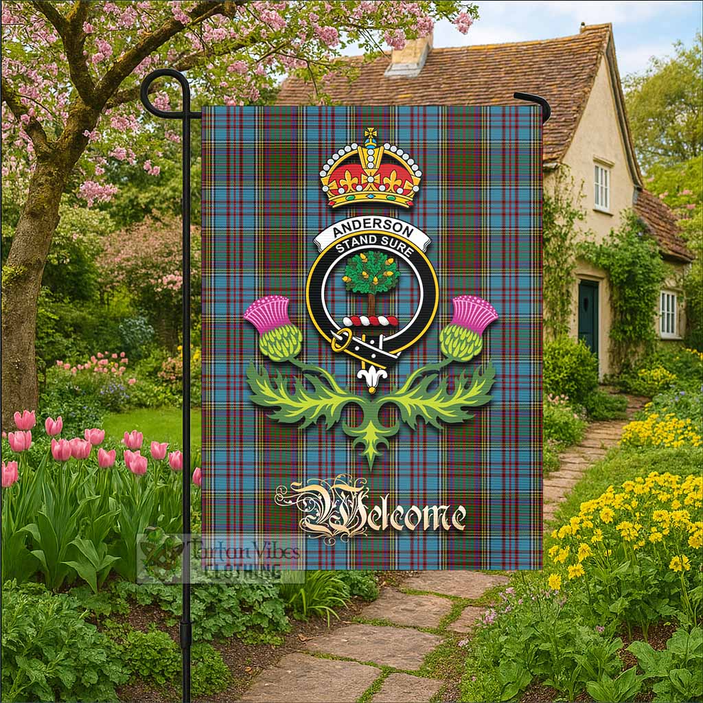 Anderson Tartan Family Crest Garden Flag Royal Thistle Welcome Style - Tartan Vibes Clothing