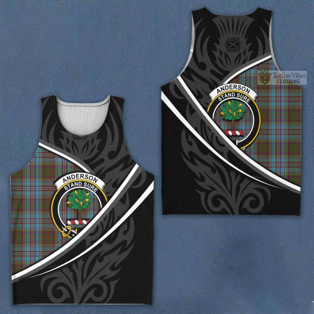 Anderson Tartan Family Crest Men Tank Top Celtic Scottish Thistle Floral - Tartan Vibes Clothing