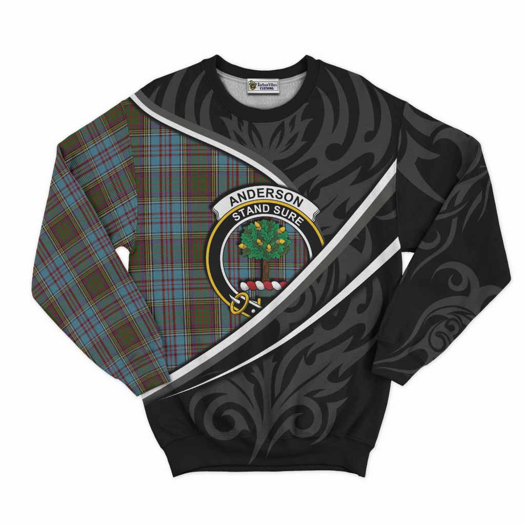 Anderson Tartan Family Crest Sweatshirt Celtic Scottish Thistle Floral - Tartan Vibes Clothing