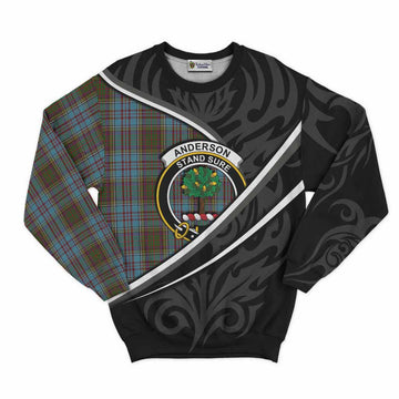 Anderson Tartan Family Crest Sweatshirt Celtic Scottish Thistle Floral - Tartan Vibes Clothing