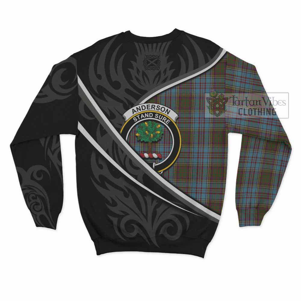Anderson Tartan Family Crest Sweatshirt Celtic Scottish Thistle Floral - Tartan Vibes Clothing