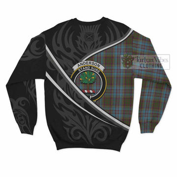 Anderson Tartan Family Crest Sweatshirt Celtic Scottish Thistle Floral - Tartan Vibes Clothing