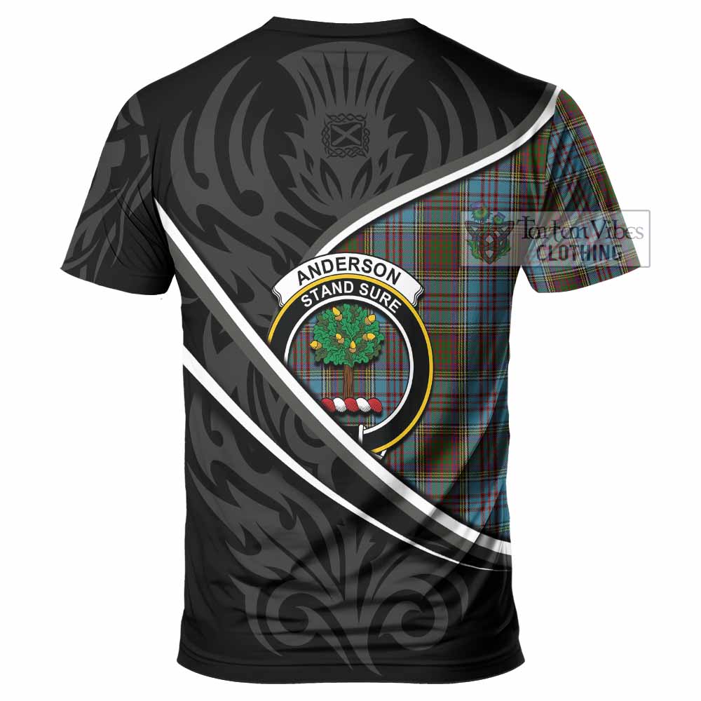 Anderson Tartan Family Crest T-shirt Celtic Scottish Thistle Floral - Tartan Vibes Clothing