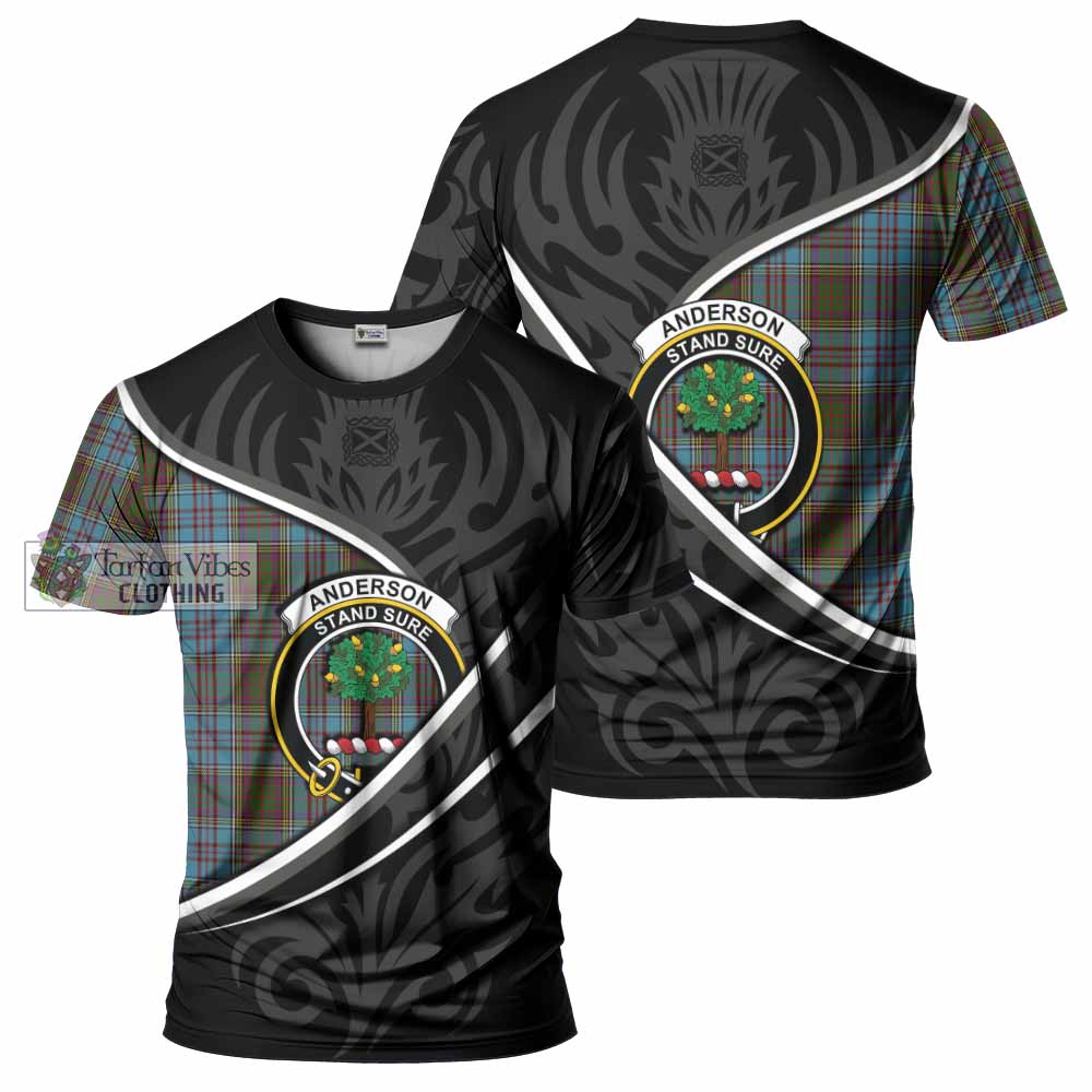 Anderson Tartan Family Crest T-shirt Celtic Scottish Thistle Floral - Tartan Vibes Clothing