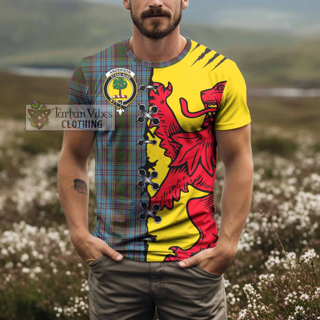 Anderson Tartan Family Crest T-shirt Lion Rampant Honor - Tartan Vibes Clothing