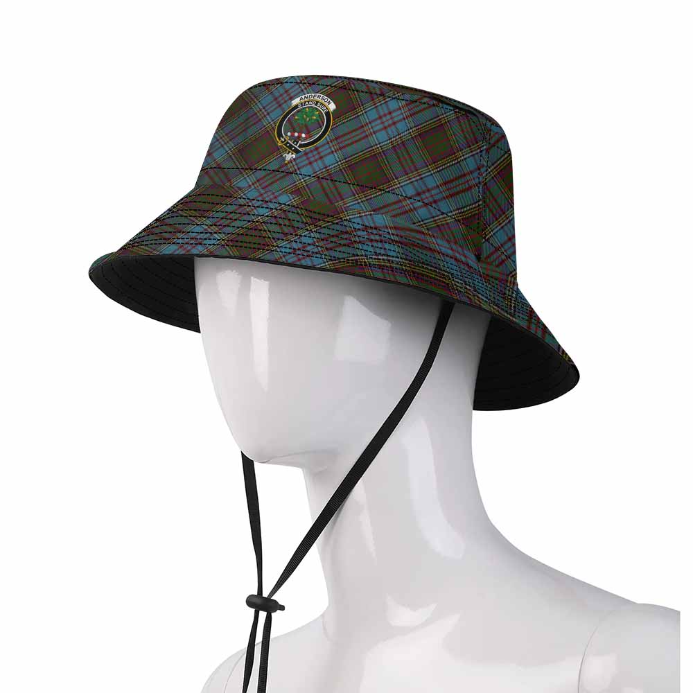 Anderson Tartan Fishing Hat with Family Crest