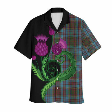 Anderson Tartan Hawaiian Shirt Traditional Scottish Thistle