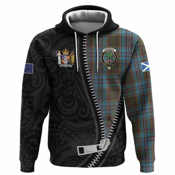 Anderson Tartan Hoodie New Zealand Pattern Unique Zipper Stylized