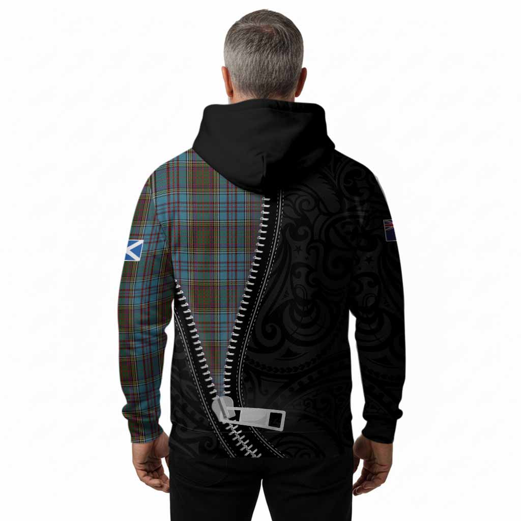 Anderson Tartan Hoodie New Zealand Pattern Unique Zipper Stylized