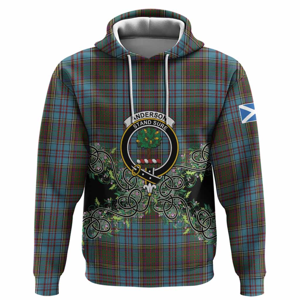 Anderson Tartan Hoodie Thistle Scottish Spirit