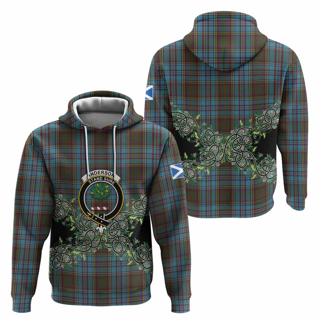 Anderson Tartan Hoodie Thistle Scottish Spirit