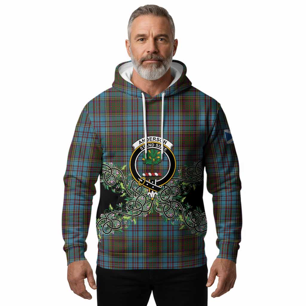 Anderson Tartan Hoodie Thistle Scottish Spirit