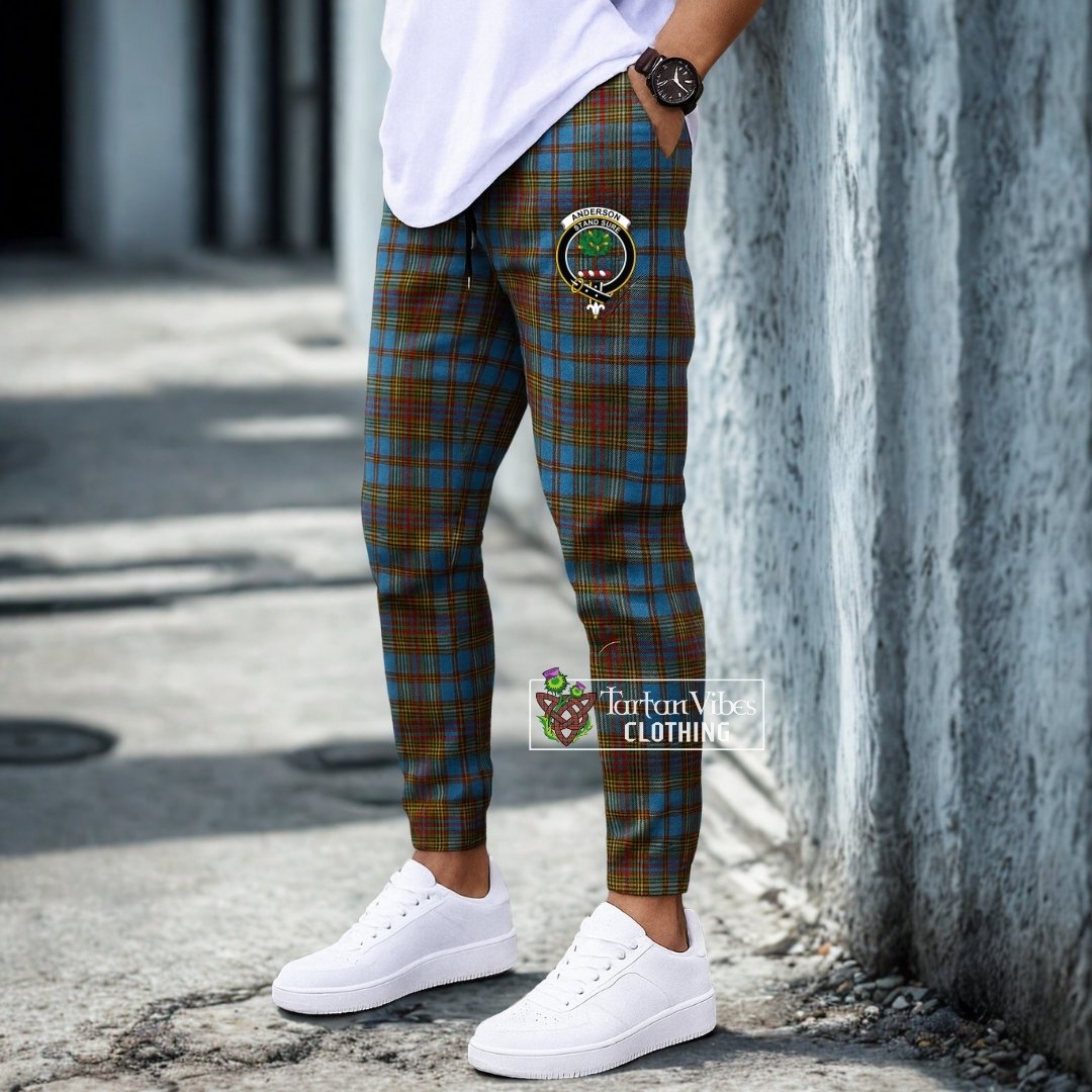 Anderson Tartan Joggers Pants with Family Crest