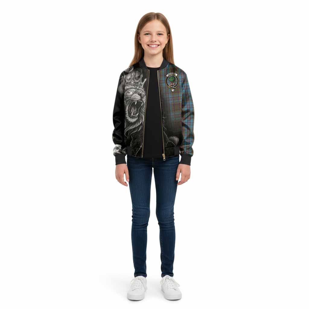 Anderson Tartan Kid Bomber Jacket Roaring Lion Heritage