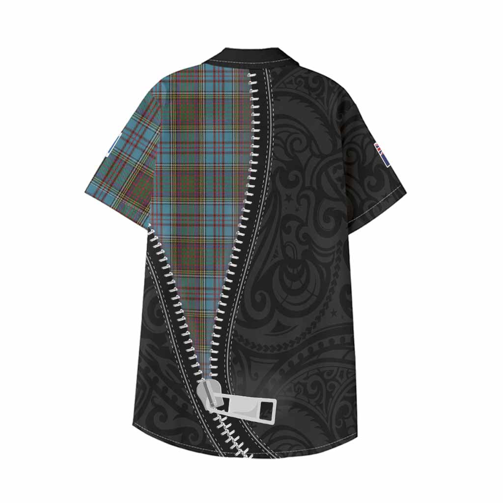 Anderson Tartan Kid Hawaiian Shirt New Zealand Pattern Unique Zipper Stylized