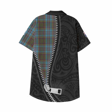 Anderson Tartan Kid Hawaiian Shirt New Zealand Pattern Unique Zipper Stylized