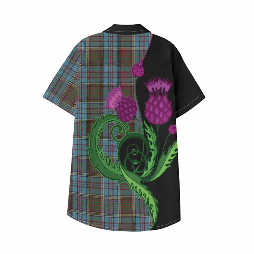 Anderson Tartan Kid Hawaiian Shirt Traditional Scottish Thistle