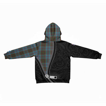 Anderson Tartan Kid Hoodie New Zealand Pattern Unique Zipper Stylized