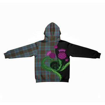 Anderson Tartan Kid Hoodie Traditional Scottish Thistle