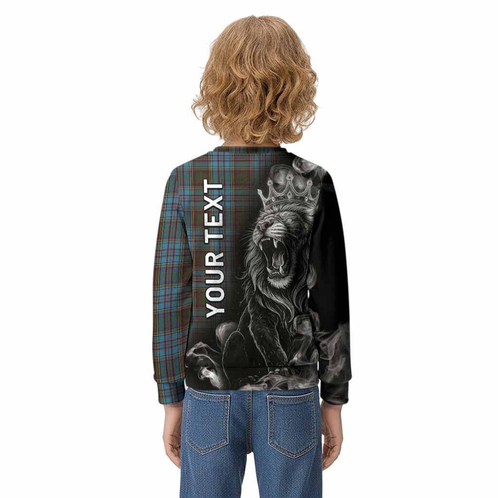 Anderson Tartan Kid Knitted Sweatshirt Roaring Lion Heritage