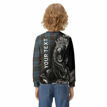 Anderson Tartan Kid Knitted Sweatshirt Roaring Lion Heritage