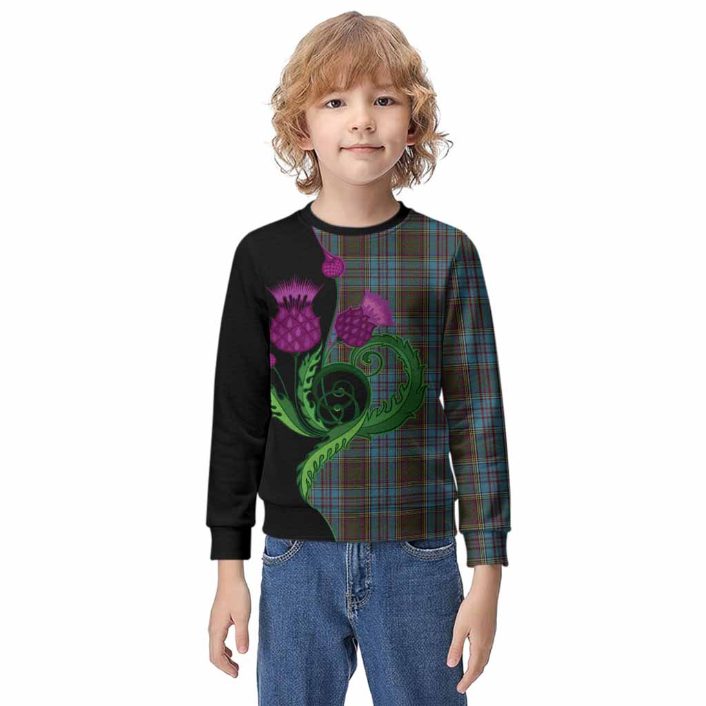 Anderson Tartan Kid Knitted Sweatshirt Traditional Scottish Thistle