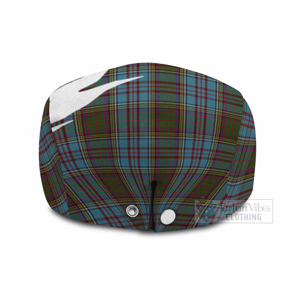 Anderson Tartan Loch Ness Monster Scottish Heritage Art Flat Cap, Jeff Cap