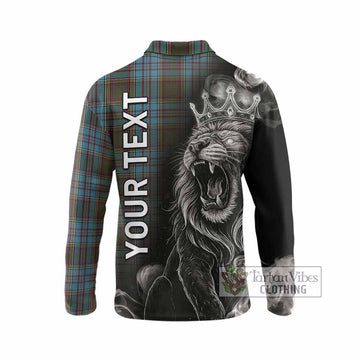 Anderson Tartan Long Sleeve Polo Shirt Roaring Lion Heritage