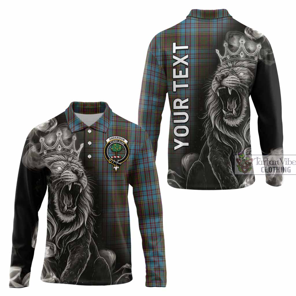 Anderson Tartan Long Sleeve Polo Shirt Roaring Lion Heritage