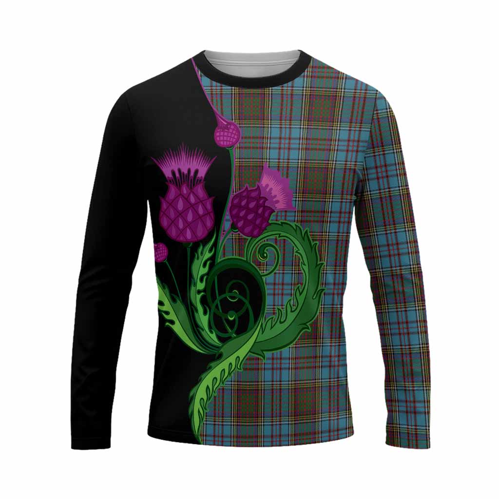 Anderson Tartan Long Sleeve T-Shirt Traditional Scottish Thistle