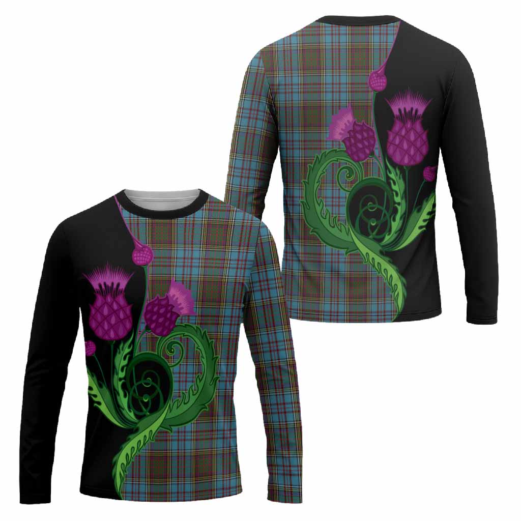 Anderson Tartan Long Sleeve T-Shirt Traditional Scottish Thistle