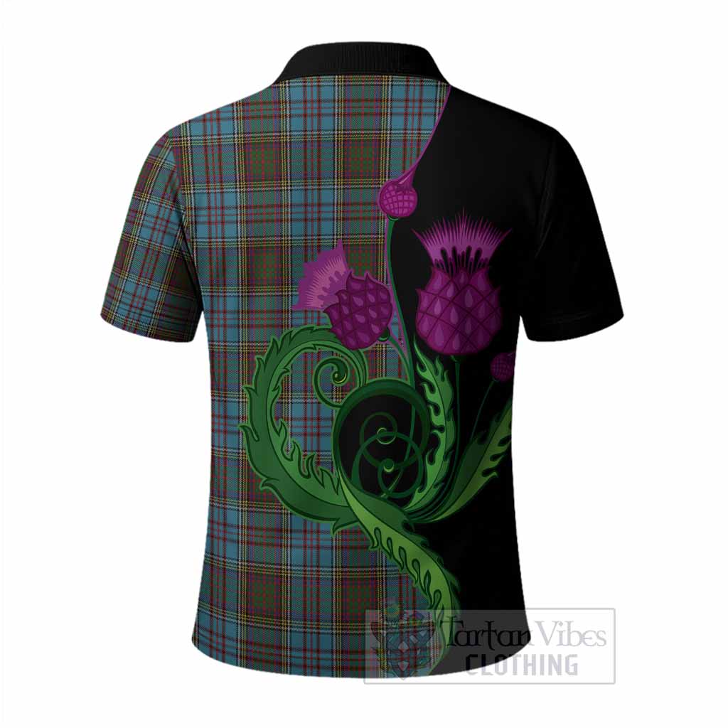 Anderson Tartan Polo Shirt Traditional Scottish Thistle