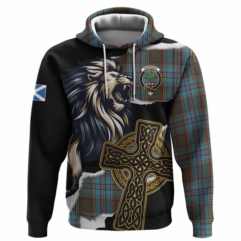 Anderson Tartan Scottish Hoodie Lion Celtic Heritage