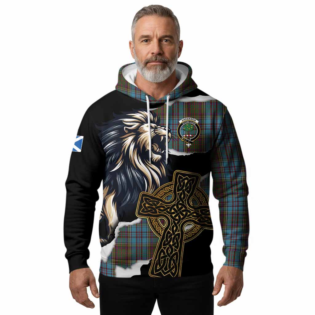Anderson Tartan Scottish Hoodie Lion Celtic Heritage