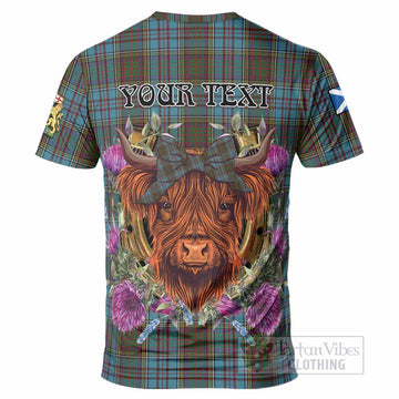 Anderson Tartan T-Shirt Scottish Thistle Heilan Coo
