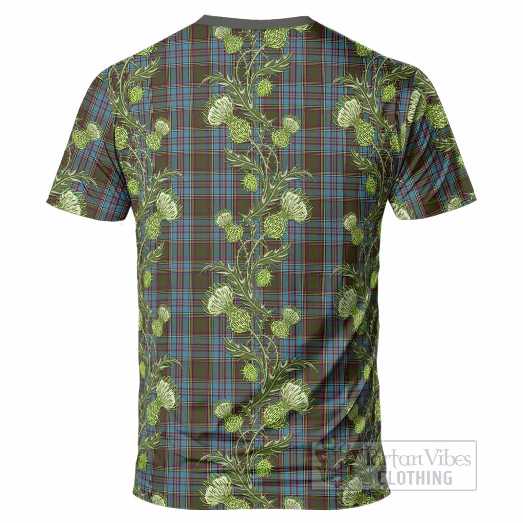 Anderson Tartan T-Shirt Seamless Scottish Thistle Flowers