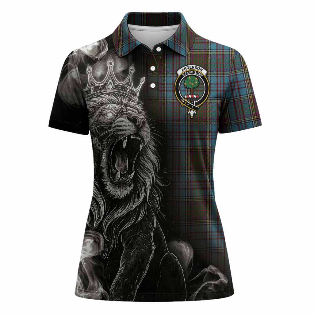 Anderson Tartan Women Polo Shirt Roaring Lion Heritage