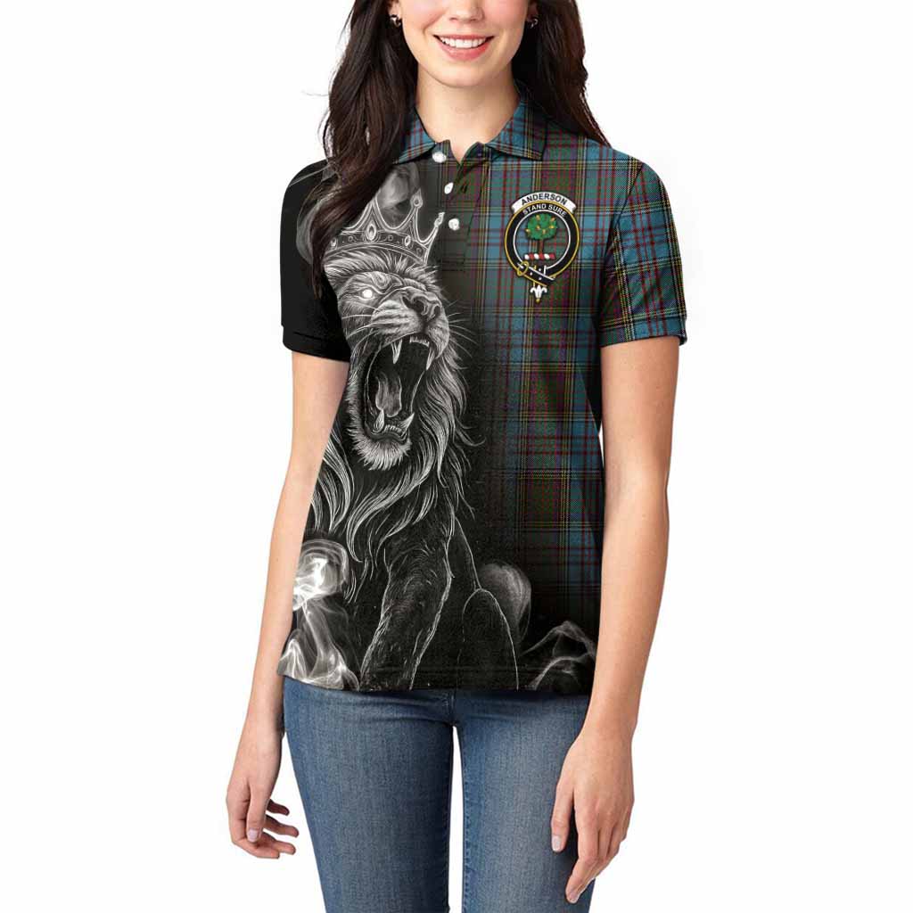 Anderson Tartan Women Polo Shirt Roaring Lion Heritage
