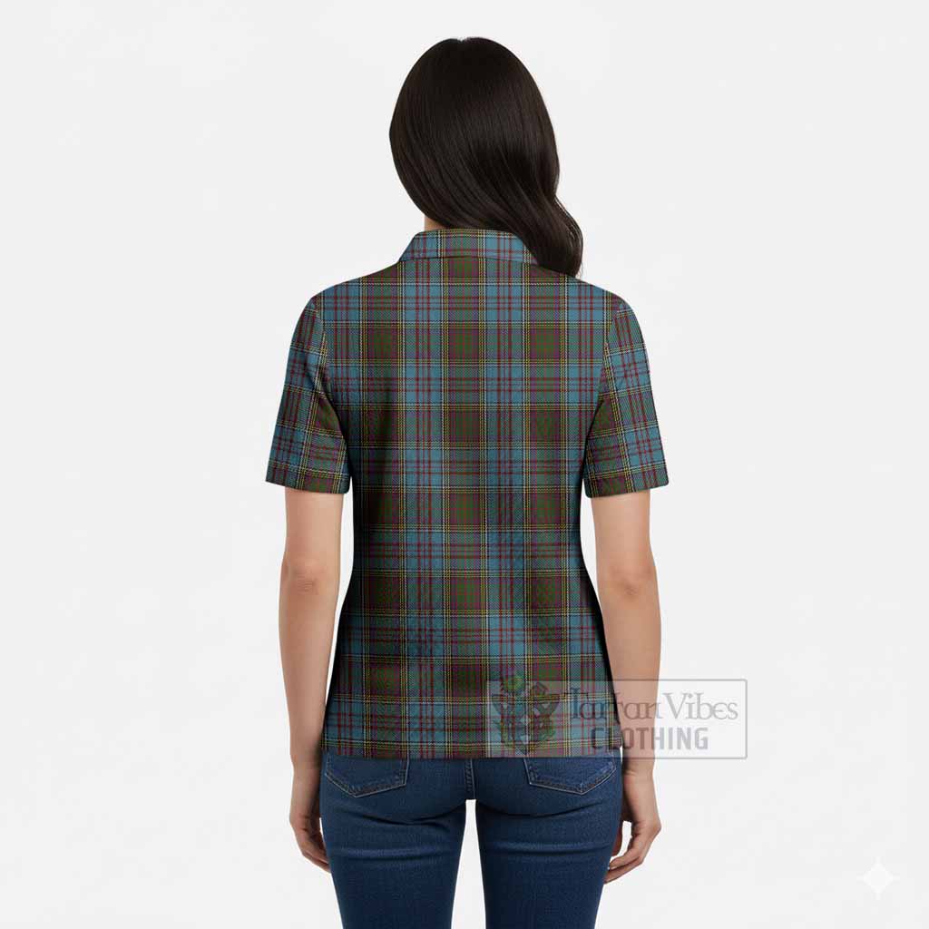 Anderson Tartan Women’s Polo Sweater Top