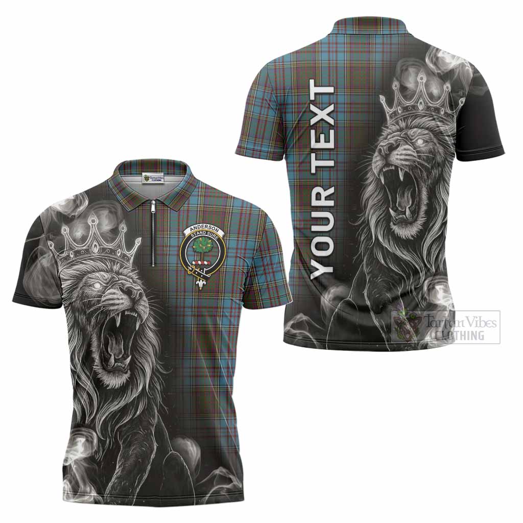 Anderson Tartan Zipper Polo Shirt Roaring Lion Heritage