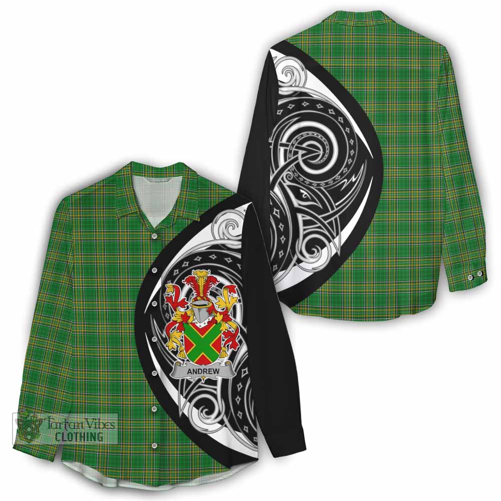Andrew Irish Clan Women's Casual Shirt Celtic Circle Style - Tartan Vibes Clothing