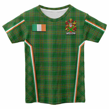Andrew Irish Clan Coat of Arm Tartan Kid T-shirt Flag Style