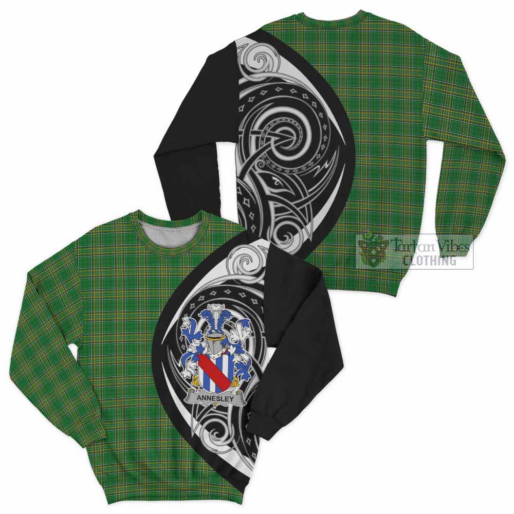 Annesley Irish Clan Sweatshirt Celtic Circle Style - Tartan Vibes Clothing