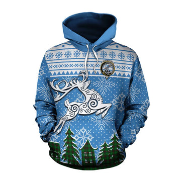 Anstruther Clan Christmas Cotton Hoodie Celtic Reindeer Style Pullover Hoodie XS - Tartan Vibes Clothing