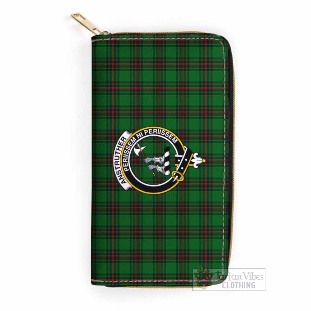 Tartan Vibes Clothing Anstruther Tartan Women's Leather Wallet with Family Crest