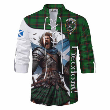 Anstruther Crest Tartan Ghillie Kilt Shirt Inspired by the Freedom of Scottish Warrior Men - Tartan Vibes Clothing